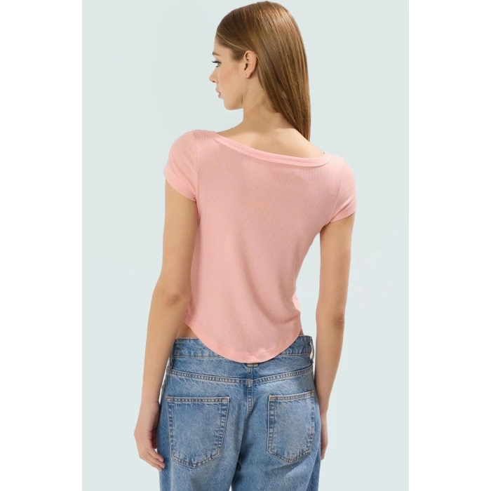 V Yaka Fitted Poliviskon Kaşkorse Bluz Günlük Stil Zarifane Tasarım Yüksek Kalite Trend