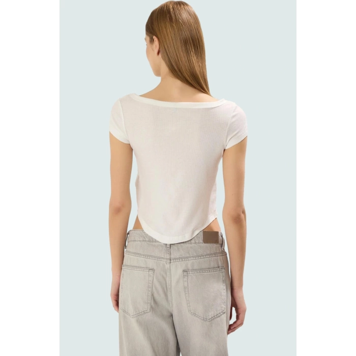 V Yaka Fitted Poliviskon Kaşkorse Bluz Günlük Stil Zarifane Tasarım Yüksek Kalite Trend