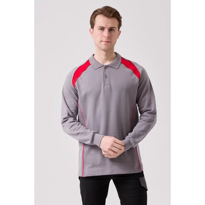 Vancelya Polo Yaka Sweatshirt - Uzun Kollu, Nefes Alabilir, İş ve Günlük Kullanım İçin