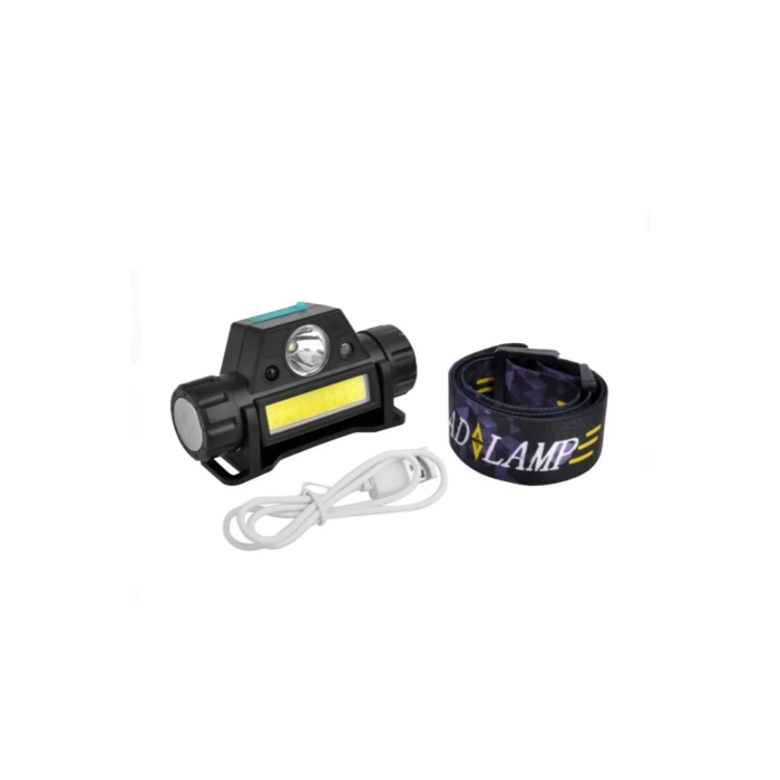 Watton WT-055 Çok Fonksiyonlu Şarjlı COB + LED Kafa Lambası