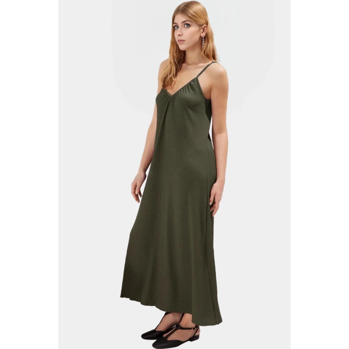 Yazlık A line Maxi Elbise Nefes Alan Pamuklu Örme Kumaş Trend Tasarım Kaliteli İşçilik