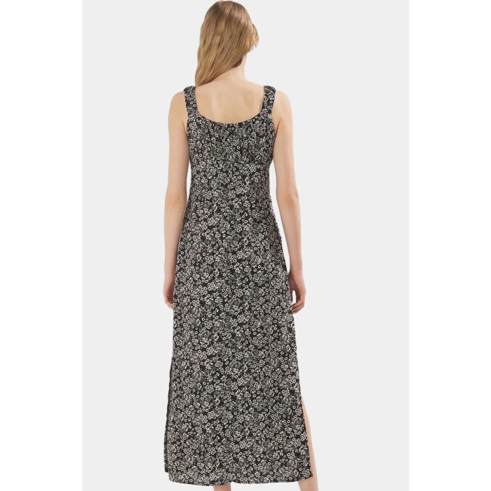 Yazlık Çiçekli A line Maxi Elbise Viskoz Kumaştan Rahat Günlük Stil Özel Tasarım