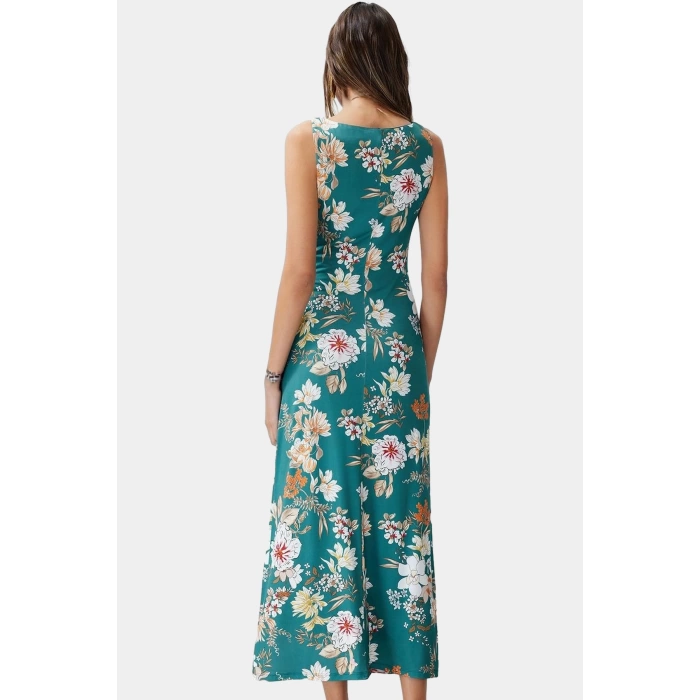 Yazlık Çiçekli Bodycon Elbise Maxi Uzunluk Örme Kumaş Premium Kalite Profesyonel Görünüm Uzun Ömürlü