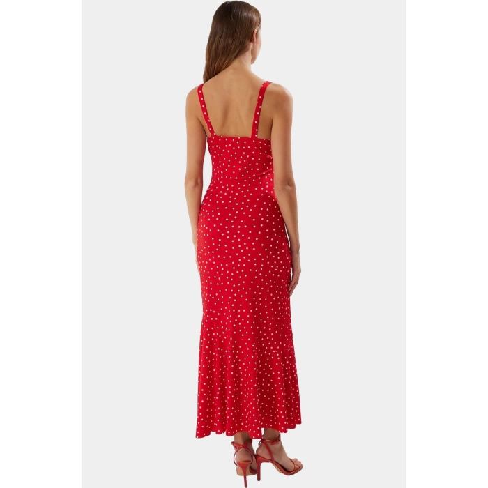 Yazlık Çiçekli Maxi Elbise Bodycon Kesim Nefes Alabilir Polyester Elastan Casual Mükemmel Uyum