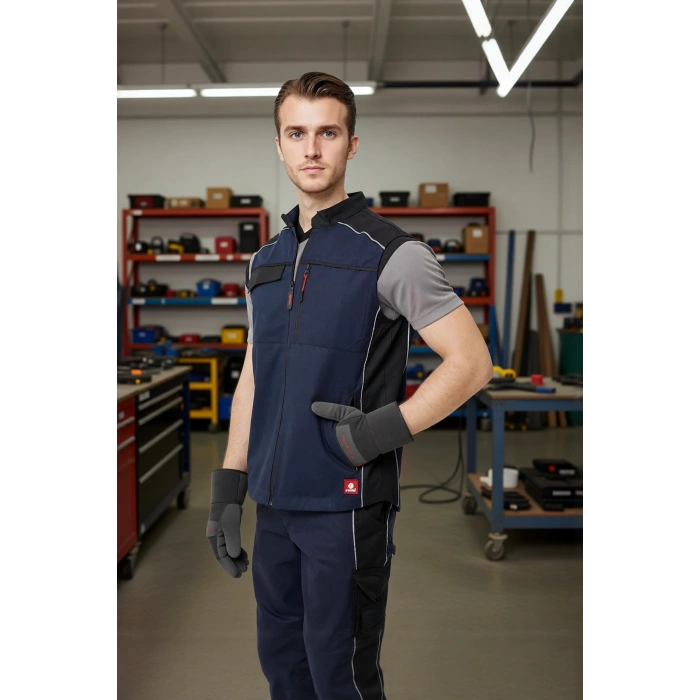 Yazlık İş Yeleği Polyester Gabardin Allium Outdoor Yelek Hafif Nefes Alabilir Fonksiyonel Cepli