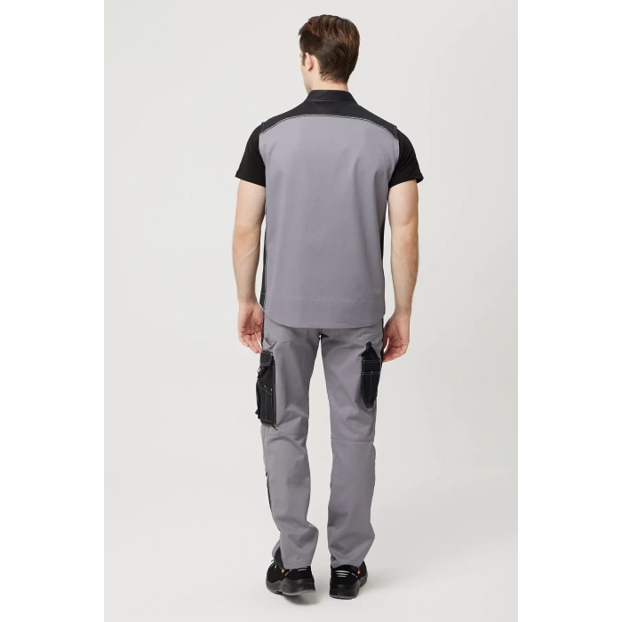 Yazlık İş Yeleği Polyester Gabardin Allium Outdoor Yelek Hafif Nefes Alabilir Fonksiyonel Cepli