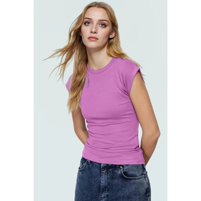 Yazlık Kolsuz Fitted Bluz %98 Viskoz %2 Elastan Nefes Alan Kumaş Günlük Kullanım İçin