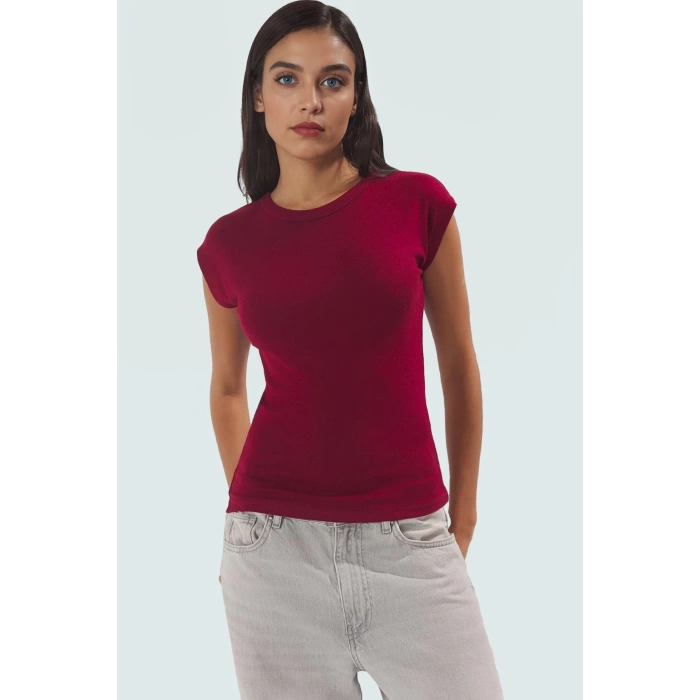 Yazlık Kolsuz Fitted Bluz %98 Viskoz %2 Elastan Nefes Alan Kumaş Günlük Kullanım İçin