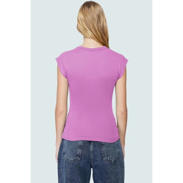 Yazlık Kolsuz Fitted Bluz %98 Viskoz %2 Elastan Nefes Alan Kumaş Günlük Kullanım İçin