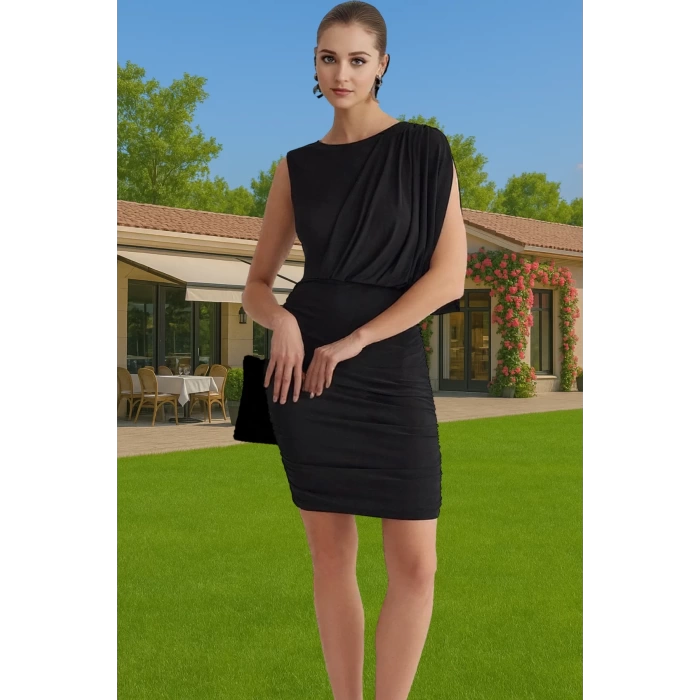 Yazlık Kolsuz Örme Mini Elbise Şık Bodycon Kokteyl Mezuniyet Elbisesi Kaliteli İşçilik Uzun Ömürlü