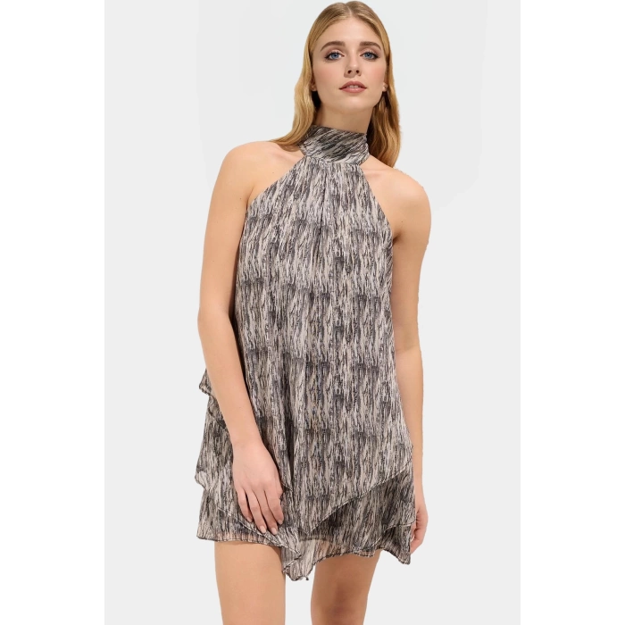 Yazlık Kolsuz Shift Elbise  Polyester Şifon Dokuma Mini Boy Rahat Kullanım Yüksek Kalite