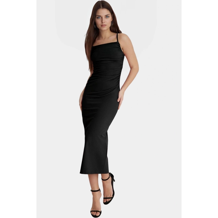 Yazlık Maxi Elbise Örme Kumaş Bodycon Kesim Astarlı Şık Görünüm Modern Stil Özel Tasarım