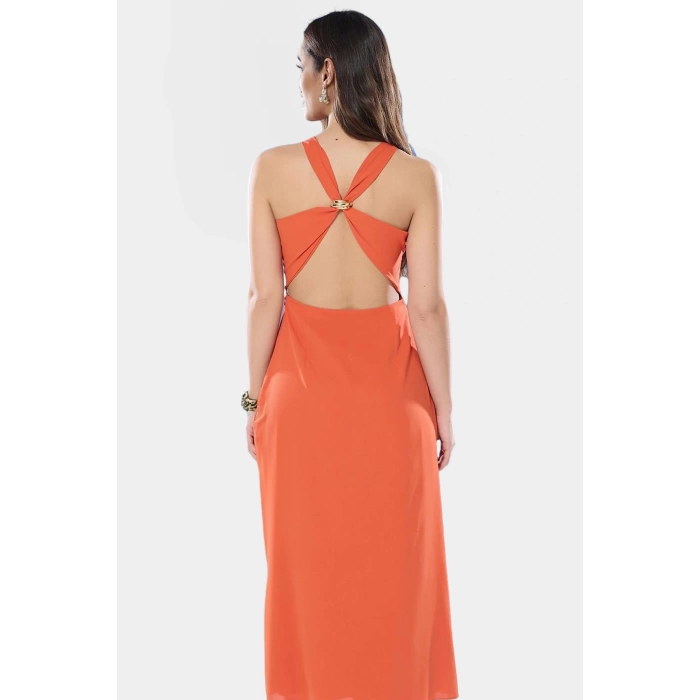Yazlık Maxi Elbise Polyester Dokuma A Kesim Rahat Kalıp Kullanım Profesyonel Görünüm
