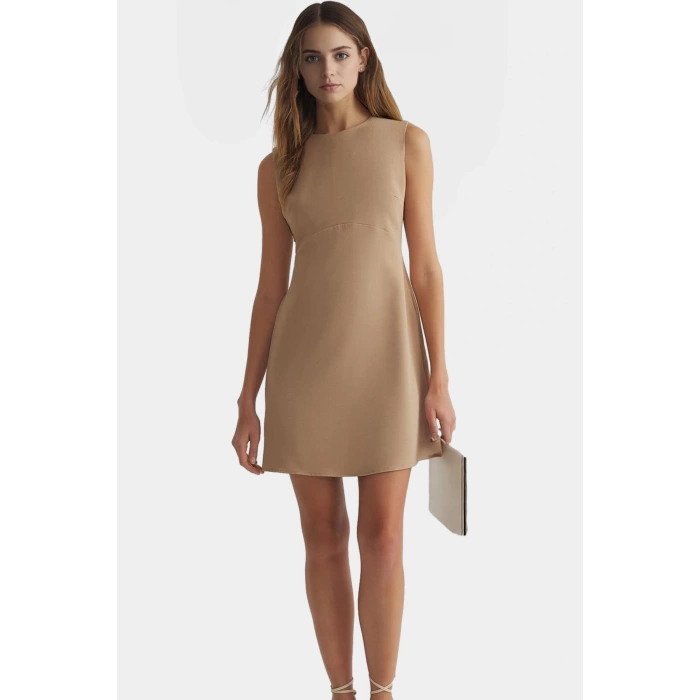Yazlık Mini Elbise Finike Dokuma A Line Kesim Konforlu Özenle Seçilmiş Modern Stil