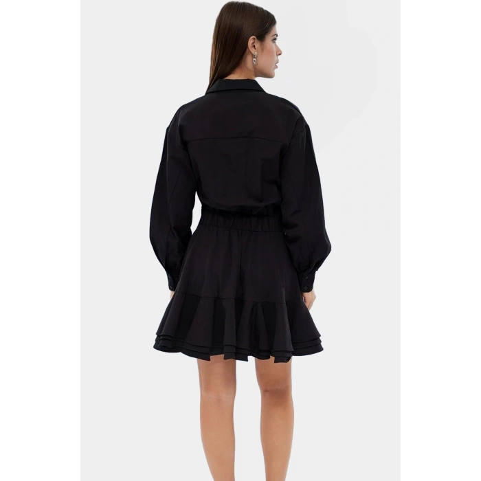 Yazlık Mini Elbise Pamuklu Terrycotton Kumaş Rahat Günlük Stil Özenle Seçilmiş Seçkin Malzeme