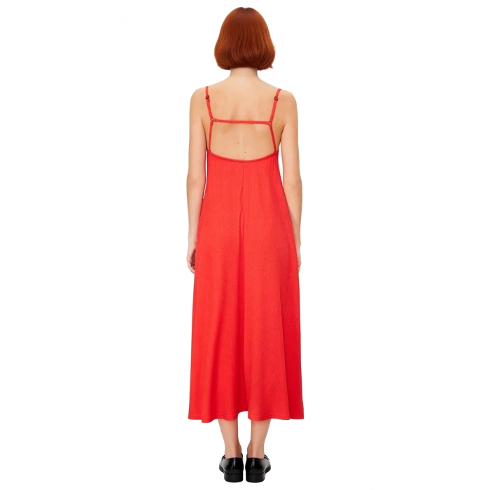 Yazlık Örme Maxi Elbise A Line Çok Çiçek Baskı Rahat ve Şık Modern Stil