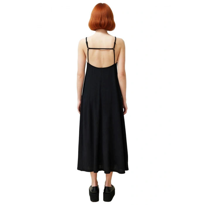 Yazlık Örme Maxi Elbise A Line Çok Çiçek Baskı Rahat ve Şık Modern Stil