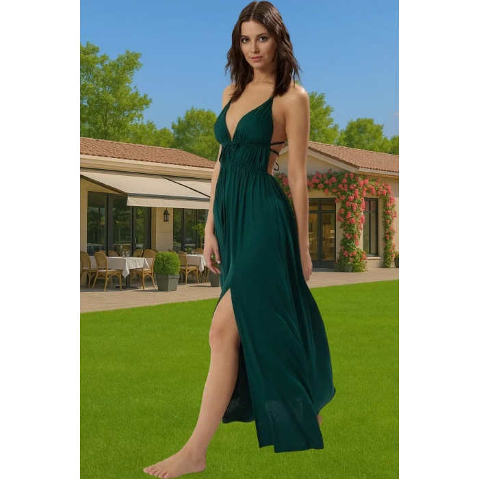 Yazlık Plaj Elbisesi Bodycon Tek Omuz Viskoz Maxi Rahat Kullanım Uzun Ömürlü Özel Tasarım