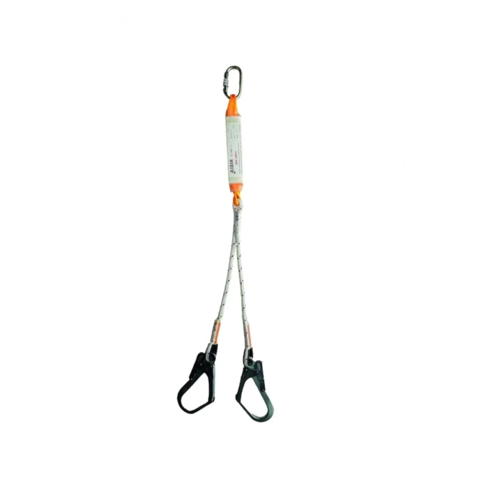 YForklu Çift Kollu Düşüş Durdurucu Set 341 EN 355 Karam Şok Emici fork Halatlı Lanyard