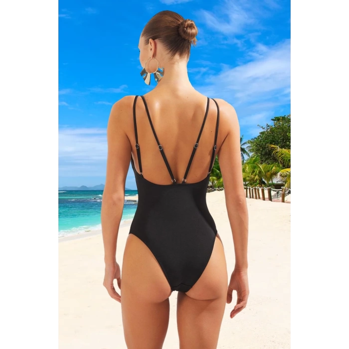 Yüzme Kıyafeti Tasarım Mayo Ergonomik Kesim Su Sporu Mayosu Swimsuit