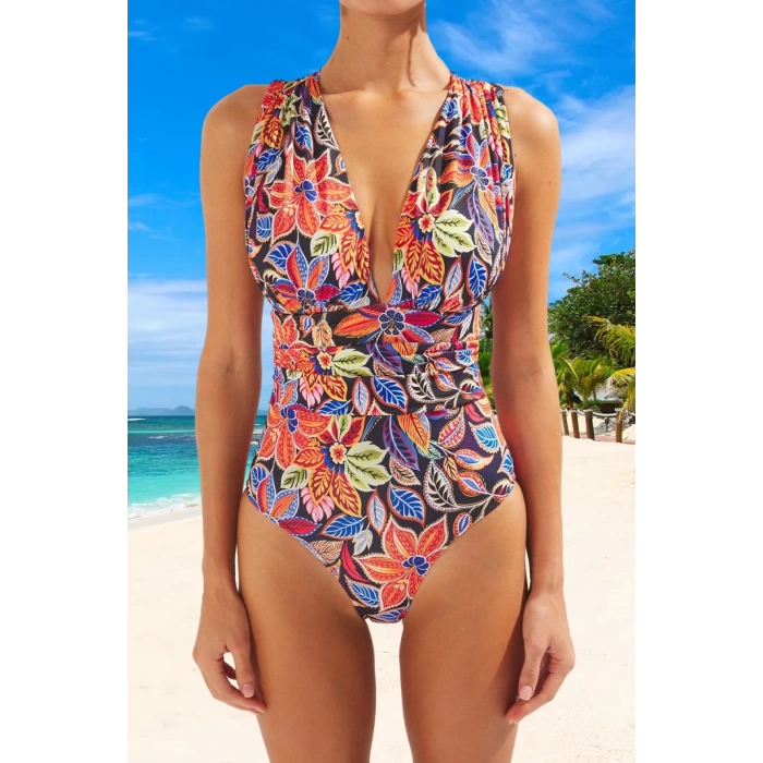 Yüzme Kıyafeti Tasarım Mayo Ergonomik Kesim Swimsuit UV Korumalı Şık Detaylı Yaz Koleksiyonu