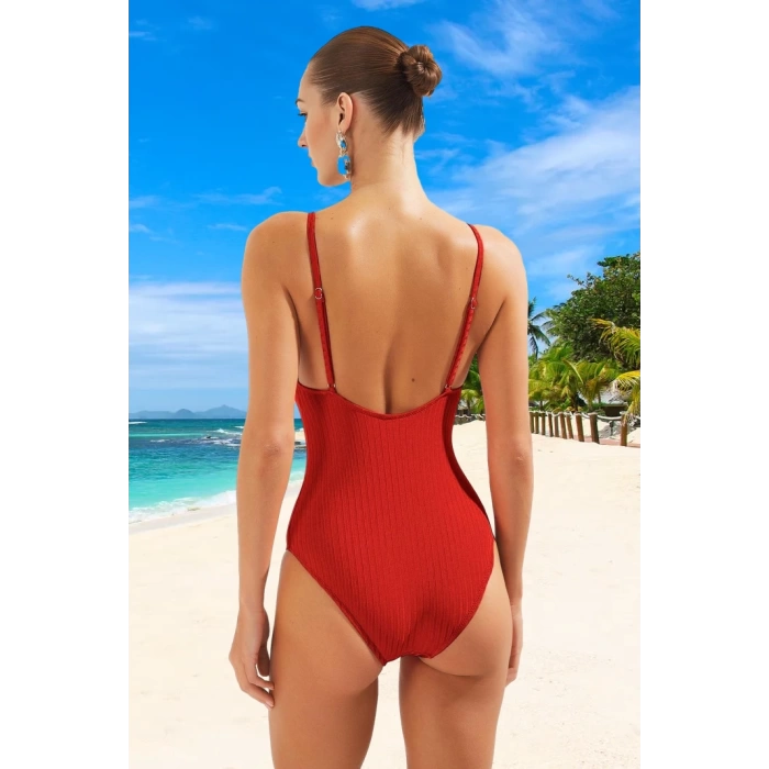 Yüzme Kıyafeti Tasarım Mayo Özel Havuz Mayosu Şık Detaylı Hızlı Kuruyan Swimsuit