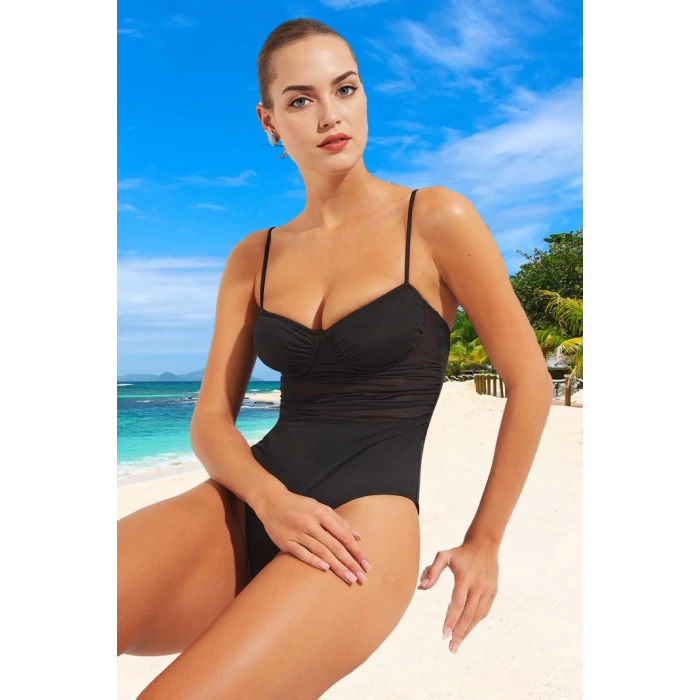 Yüzme Kıyafeti Tasarım Mayo Swimsuit Özel Esnek Kumaş UV Korumalı Klora Dayanıklı