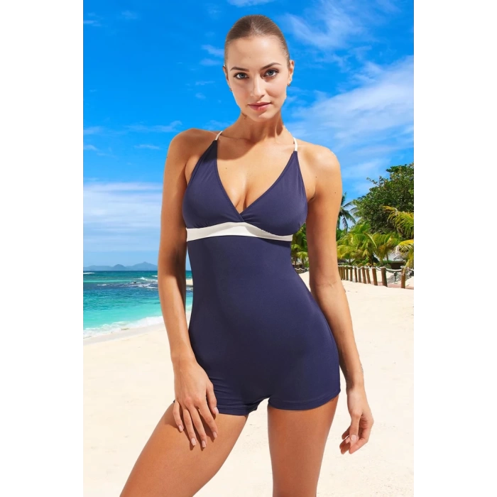 Yüzme Kıyafeti Tasarım Mayo UV Korumalı Deniz Esnek Kumaş Mayosu Swimsuit