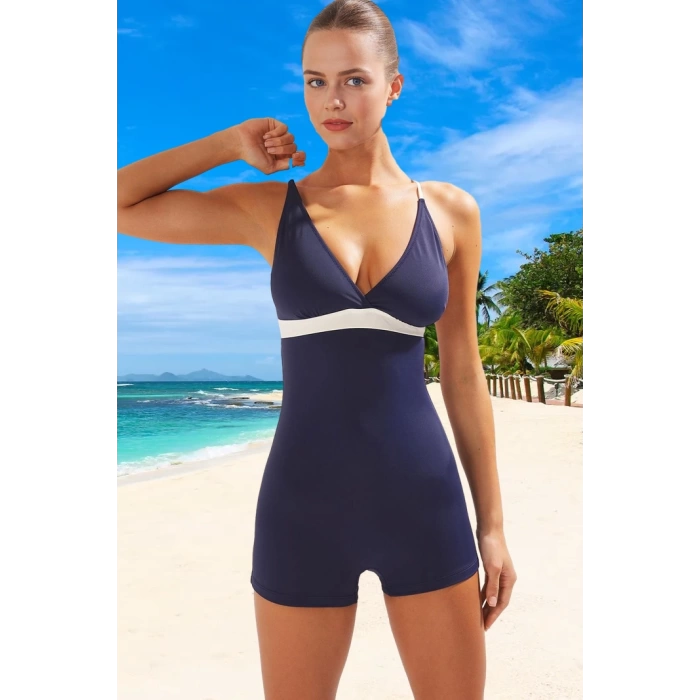 Yüzme Kıyafeti Tasarım Mayo UV Korumalı Deniz Esnek Kumaş Mayosu Swimsuit