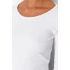 Kadın Crop Slim Kalıp Antrasit-Mint 2li Paket Fitted Vücuda Oturan Geniş Yaka Fitilli Esnek Bluz