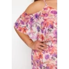 New Comfortable Day Night Chiffon Woven V Neck Strap Sleeve A-Line Maxi Length Plus Size Dress