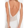 New Regular Beach Casual Knitwear Look Knitwear V Neck Strappy Sleeve Basic Midi Length Dress