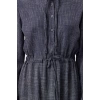 New Comfortable Casual Daily Polyviscon Woven Jacket Collar Long Sleeve Skater Maxi Length Hijab Dress