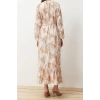 New Comfortable Casual Daily Belmando Woven Crew Neck Long Sleeve A-Line Maxi Length Hijab Dress