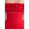 Yeni Fit Düğün Nikah Finike Dokuma Straplez Kolsuz Kol Bodycone Midi Boy Elbise