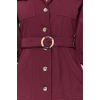 New Regular Casual Daily Gabardine Woven Jacket Collar Three Quarter Sleeve Shirt Dress Mini Length Dress