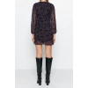 New Regular Day Night Chiffon Woven Crew Neck Long Sleeve Bodycon Mini Dress