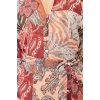 New Regular Day Night Chiffon Woven V Neck Long Sleeve A-Line Midi Length Dress