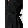 New Regular Day Night Finike Woven Double Breasted Long Sleeve Double Breasted Mini Length Dress
