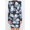New Slim Day Night Thick Sandy Knitted Boat Neck Long Sleeve Bodycone Mini Length Dress