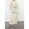 New Regular Casual Daily Single Plate Knitwear Crew Neck Long Sleeve Basic Maxi Length Dress