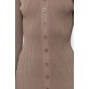 New Regular Day Night Single Plate Knitwear V Neck Long Sleeve Bodycone Maxi Length Dress