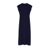 New Slim Casual Daily Thick Sandy Knitted Stand Collar Short Sleeve Bodycone Maxi Length Dress