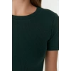 New Slim Casual Daily Regenerated Camisole Knitted Crew Neck Short Sleeve Bodycone Mini Length Dress