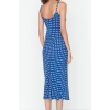 New Fit Day Night Shally Woven Cowl Neck Strap Sleeve Bodycone Midi Length Dress