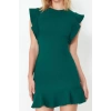 New Regular Day Night Finike Woven Crew Neck Sleeveless Sleeve Bodycone Mini Length Dress