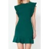 New Regular Day Night Finike Woven Crew Neck Sleeveless Sleeve Bodycone Mini Length Dress