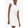 New Regular Day Night Finike Woven Crew Neck Sleeveless Sleeve Bodycone Mini Length Dress
