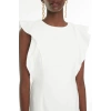 New Regular Day Night Finike Woven Crew Neck Sleeveless Sleeve Bodycone Mini Length Dress