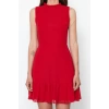New Regular Business Chiffon Woven Stand Collar Sleeveless Sleeve A-Line Mini Length Dress